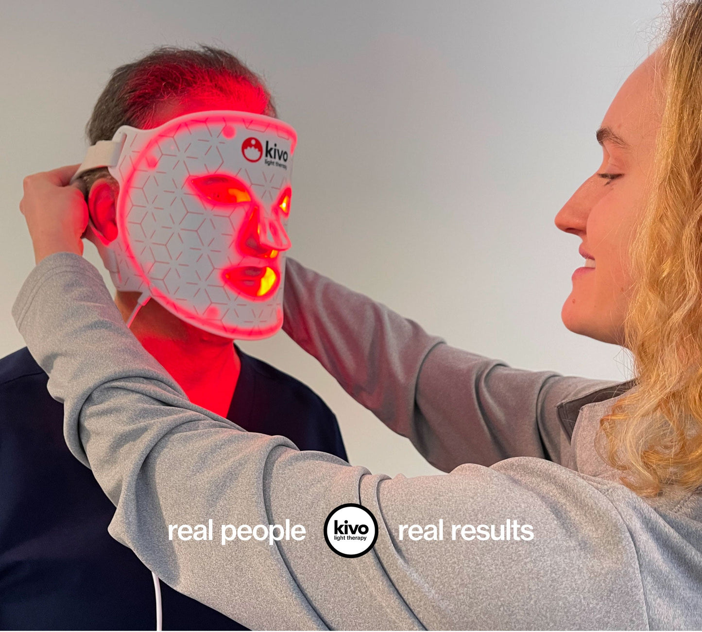 Kivo Elite Face + Neck + Chest: Red Light Therapy Mask
